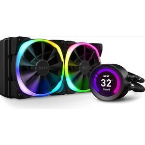 NZXT Kraken RGB 240mm Liquid Cooler with LCD Display-black